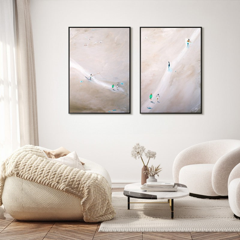 Sea Walk and Beach Play pair in Black Frame