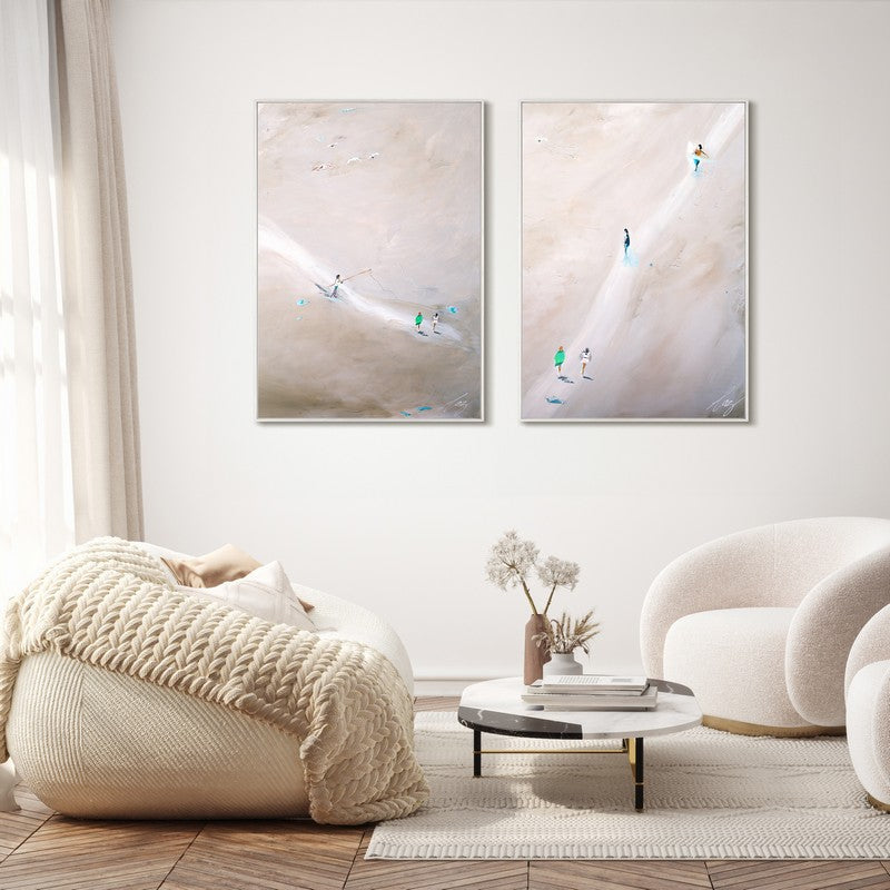 Sea Walk and Beach Play pair in White Frame