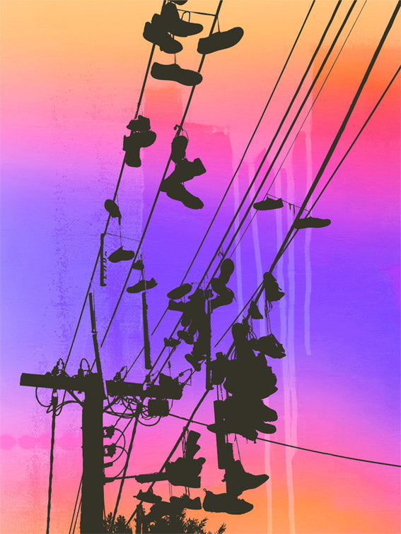 Jan Neil, Shoes Purple Orange