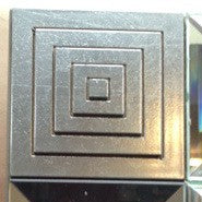 Print Decor | Silver Medallion Mirror - close up detail of corner