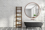 Cuprice Mirror Brass Copper in a bathroom