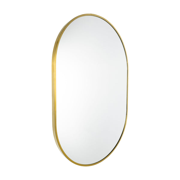 Sofia Oval Metal Mirror | Brass