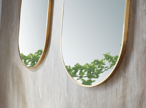 Sofia Oval Metal Mirror | Brass