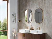 Sofia Oval Metal Mirror | Brass