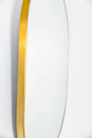 Sofia Oval Metal Mirror | Brass