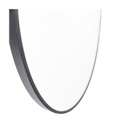 Sofia Oval Metal Mirror | Black