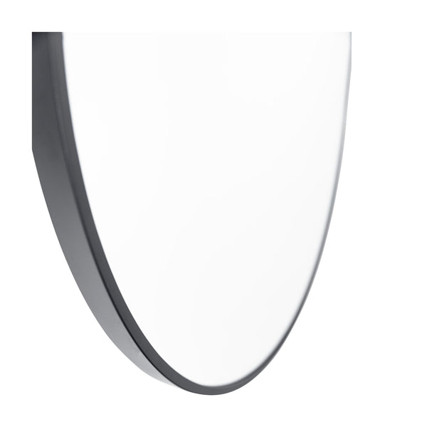 Sofia Oval Metal Mirror | Black