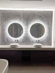 Sphere Back Lit Mirror | In Situ | Print Decor