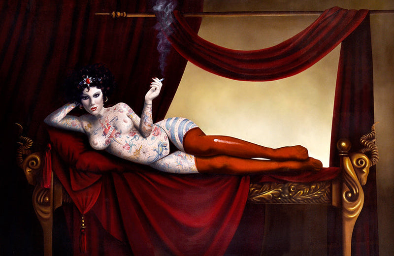 Reclining Nude with Tattoos | Tattoo Queen IV