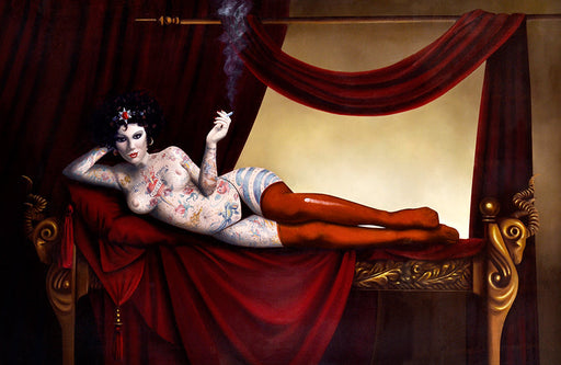 Reclining Nude with Tattoos | Tattoo Queen IV