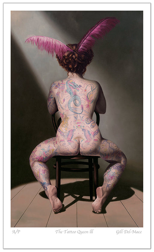 Seated Nude with Tattoos | Tattoo Queen III