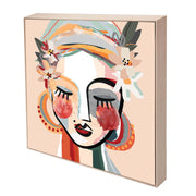 Terra Darling Framed Canvas | Oak Frame | Print Decor