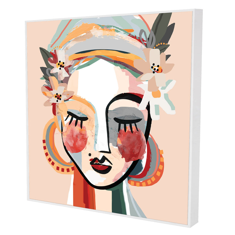 Terra Darling Framed Canvas | White Frame | Print Decor