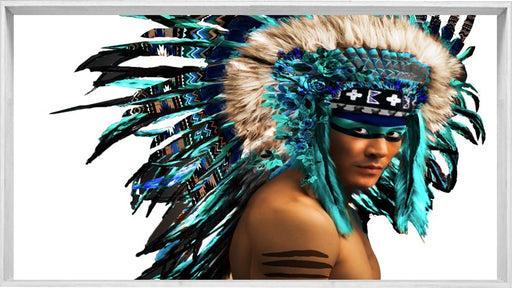American Indian Headdress | Framed Designer print