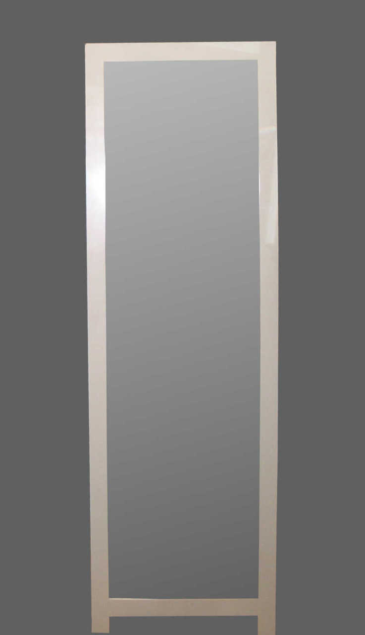 Print Decor | FREE STANDING FLAT WHITE MIRROR 4 CM FRAME