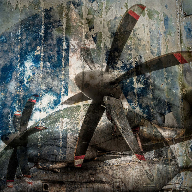 Aerial Abstraction  | Square Format | by Nick Psomiadis Stretched Canvas