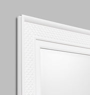 White Patterned Mirror | Detail