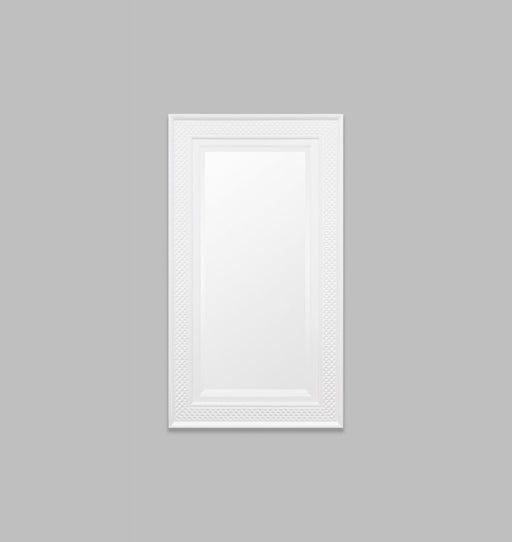 White Patterned Mirror