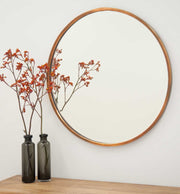 Copper Art Mirror 76cm | Print Decor