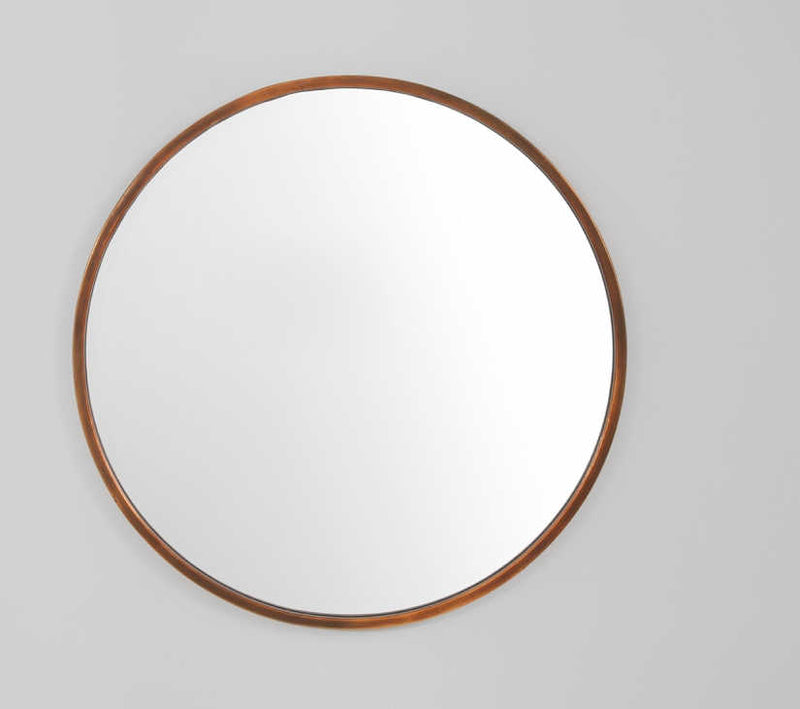 Copper Art Mirror 76cm | Print Decor