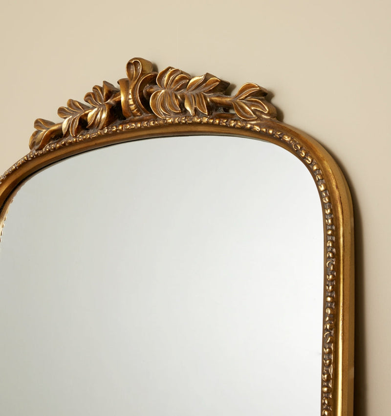 Hepburn Arched Mirror Tall Leaner Gold