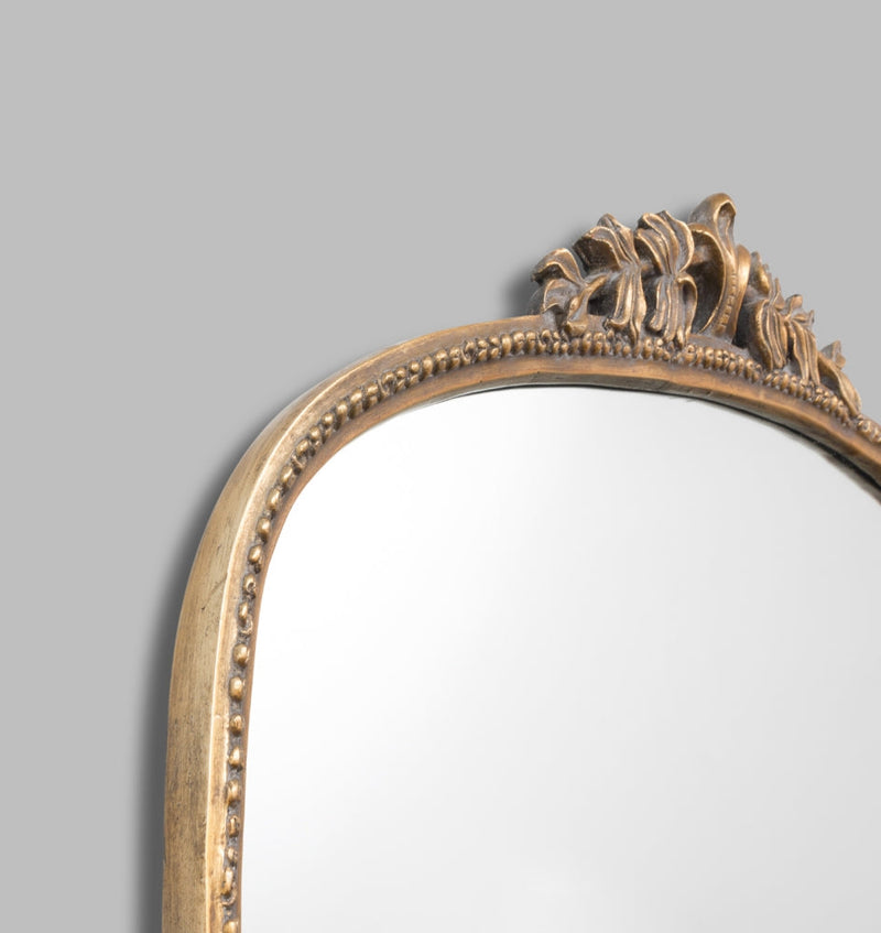 Hepburn Mirror | Brass Detail | Print Decor
