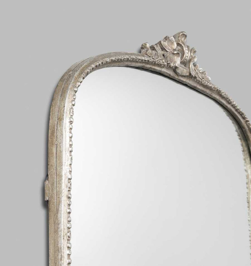 Hepburn Arched Mirror Small — Silver — corner detail