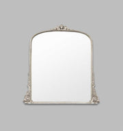 Hepburn Arched Mirror Small — Silver — 98 x 101 cm — front
