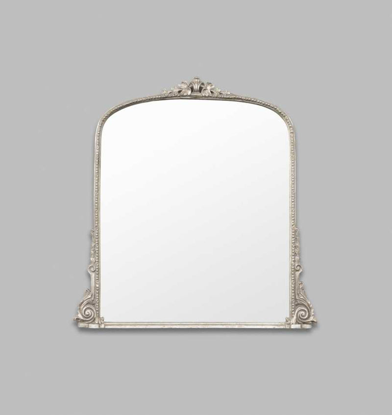 Hepburn Arched Mirror Small — Silver — 98 x 101 cm — front