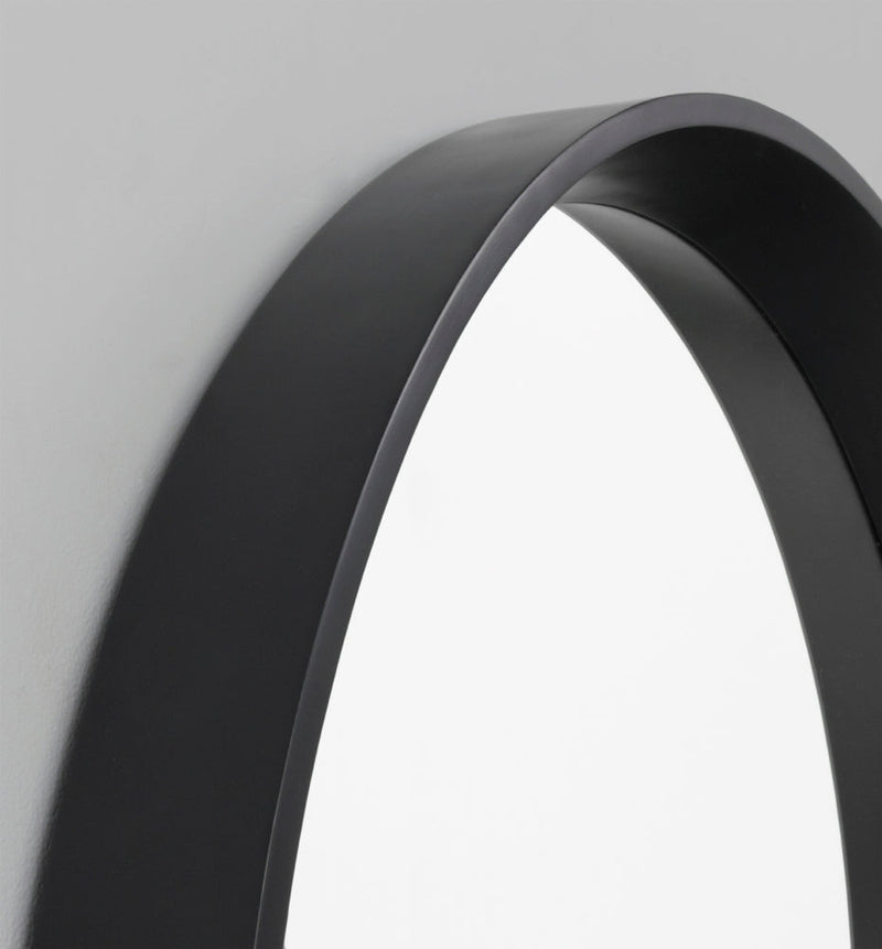 Round Black Mirror | Print Decor