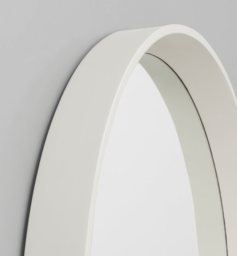 Round White Mirror | Detail | Print Decor