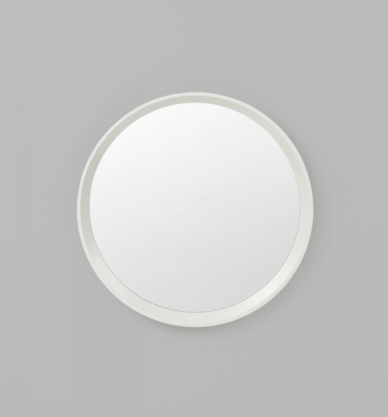 Round White Mirror | Detail | Print Decor