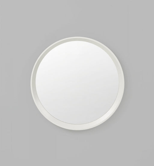 Round White Mirror | Detail | Print Decor