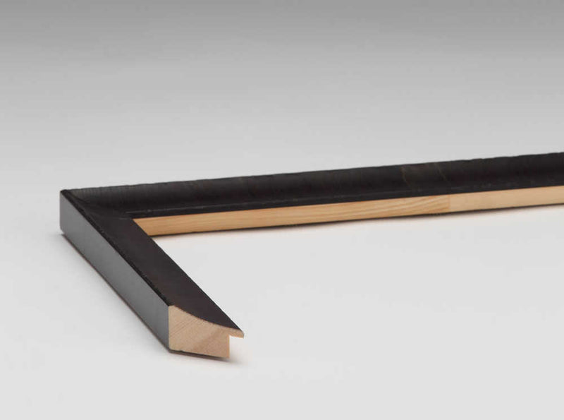  Olive Veneer Black Timber | Print Decor | Side View