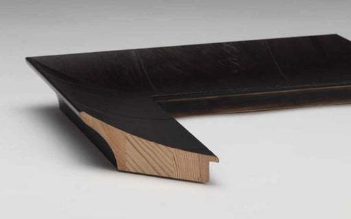  Olive Veneer Black Timber | Print Decor | Side View