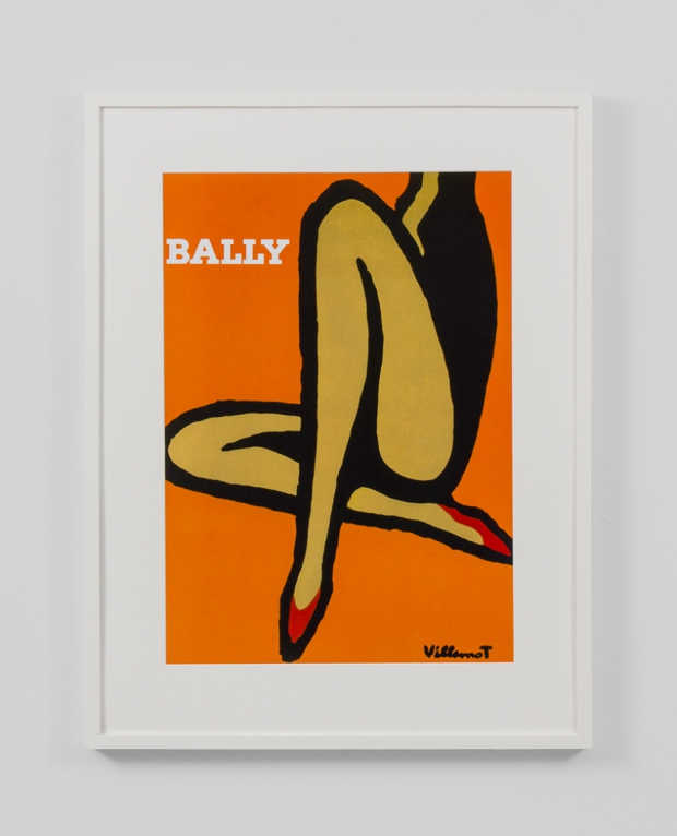 Print Decor | Bally Orange with Red Shoes | Vintage Poster Framed