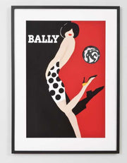 Print Decor Red Bally Print | Black Frame
