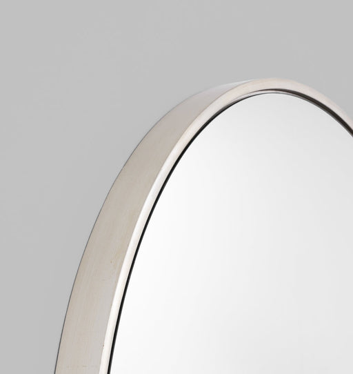 Modern Round Silver Mirror | Detail