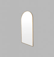 Bjorn Brass Arched Top Leaner Mirror 80 x 180 x 2.5 cm