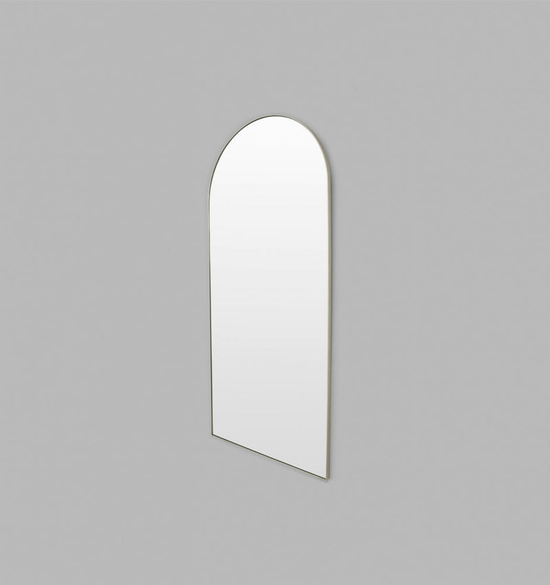 Clearance Stock Arched Floor Leaner Mirror Bjorn - Silver