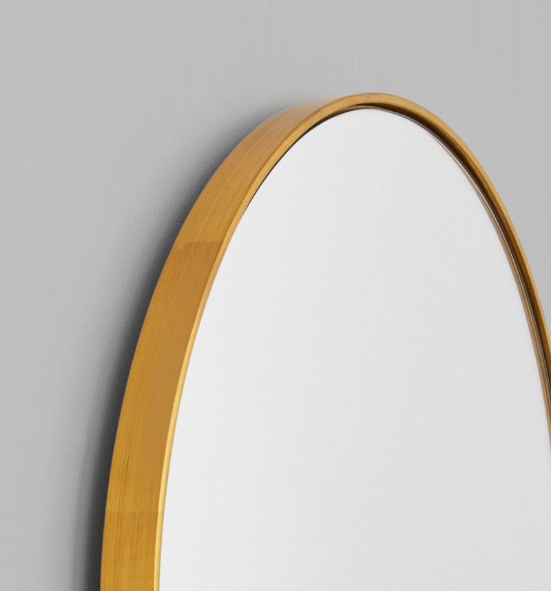 Bjorn Brass Oval Mirror