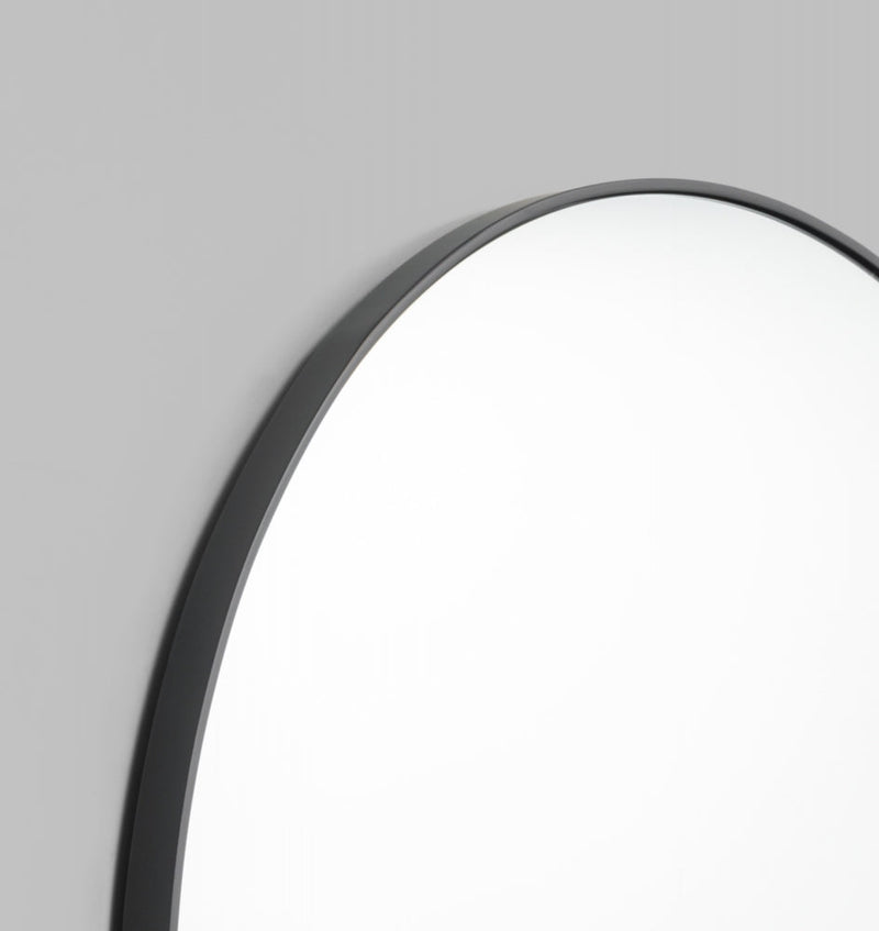 Modern Circular Mirror | 100cm Black | Print Decor 