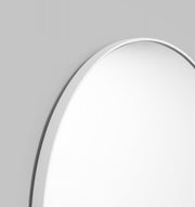 Modern Round Mirror | Bjorn | Bright White, detail