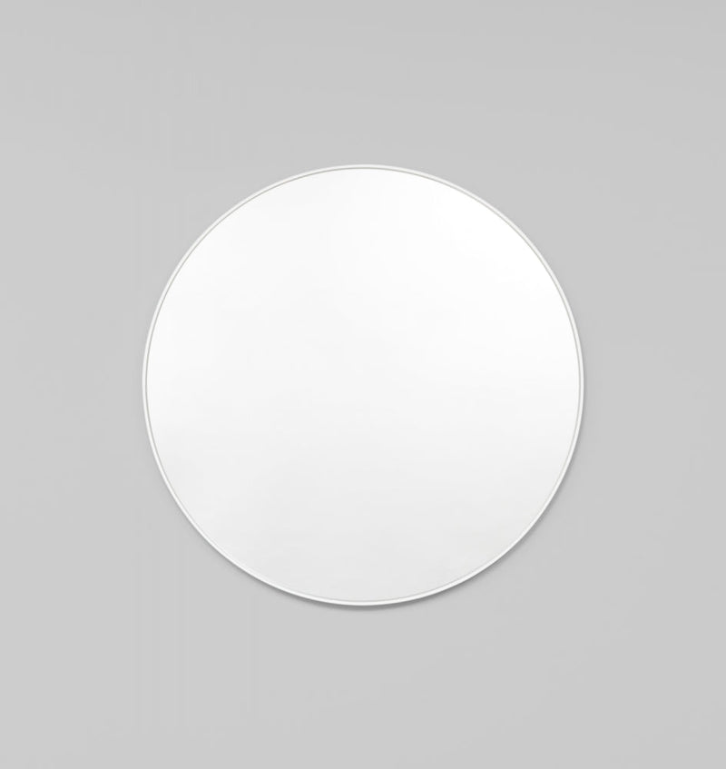 Modern Round Mirror | Bjorn | Bright White