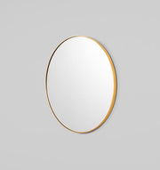 Modern Round Mirror | Bjorn | Brass