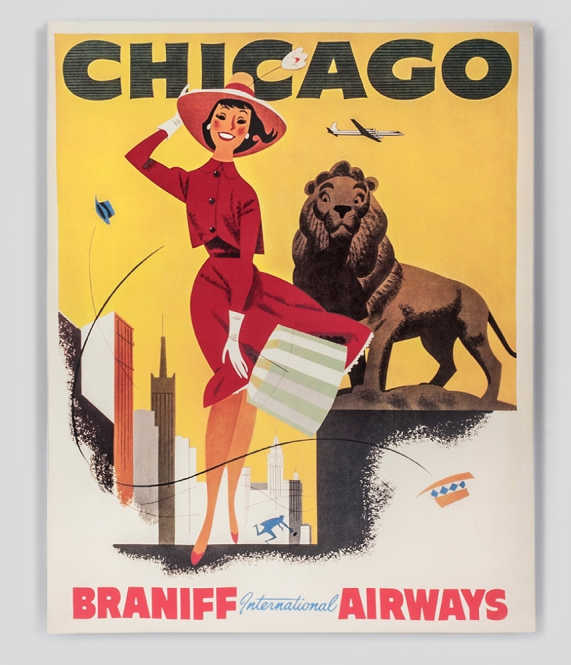 Bally Chicago Vintage Framed Poster