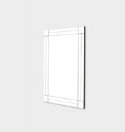 Frameless Mirror | DOUBLE PANEL SQUARE CORNERS SPECIAL3 | Side view