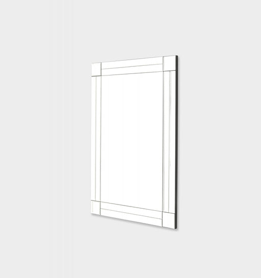 Frameless Mirror | DOUBLE PANEL SQUARE CORNERS SPECIAL3 | Side view