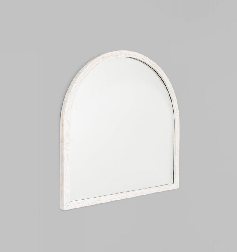 Cove Arch Mirror | White | Print Decor