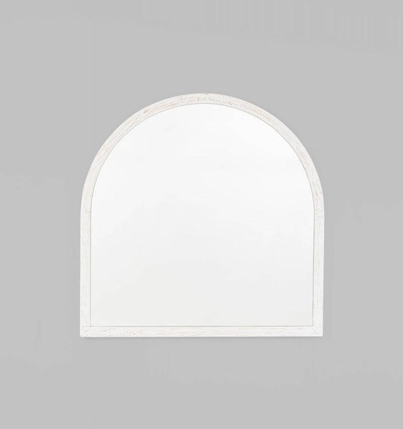 Cove Arch Mirror | White | Print Decor